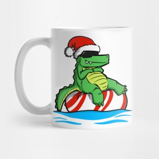 Floating Gator - Christmas Mug